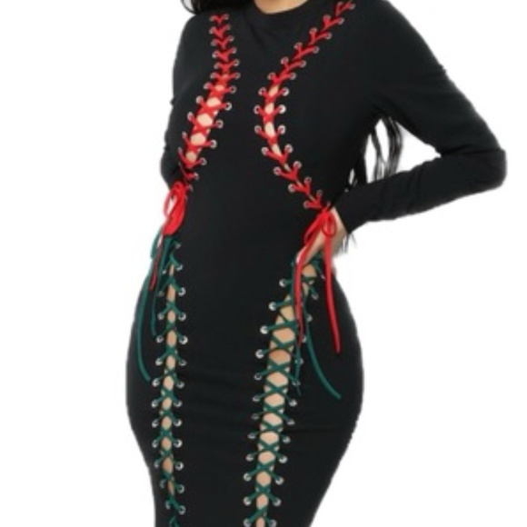 Lace Up Gothic Gown Midival Dress Corset dollskill - Picture 2 of 8